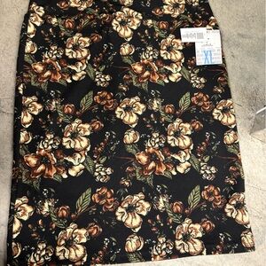 Lularoe cassie skirt xl new with tag floral print